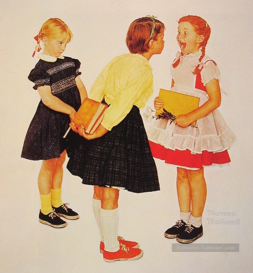 健康診断 1957 年 ノーマン ロックウェル油絵